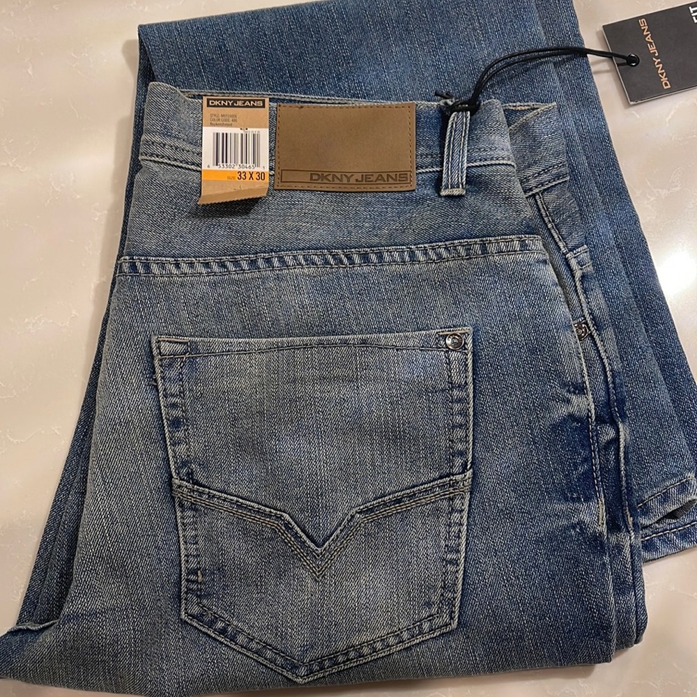 Dkny soho jeans, relaxed fit, regular rise, 33x30